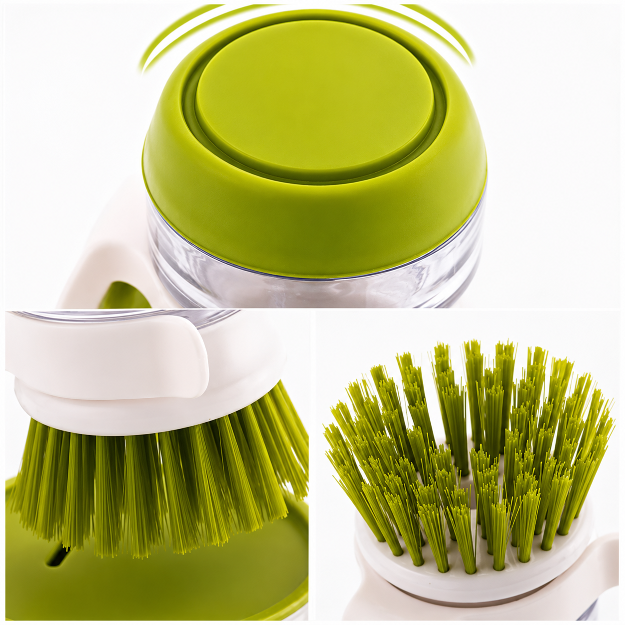 Cepillo con dispensador y soporte + 1 de regalo