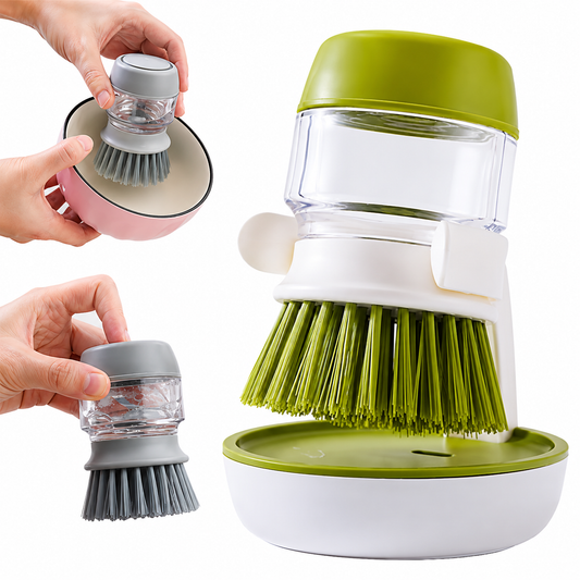 Cepillo con dispensador y soporte + 1 de regalo